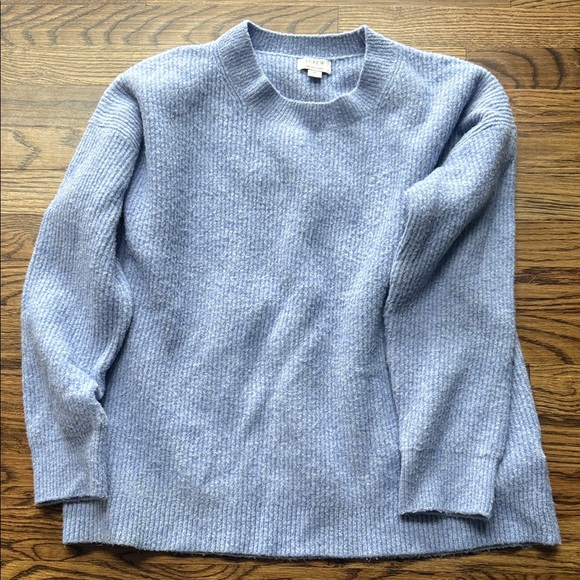 Like new! J. Crew Light Blue Crewneck Sweater - Picture 2 of 4